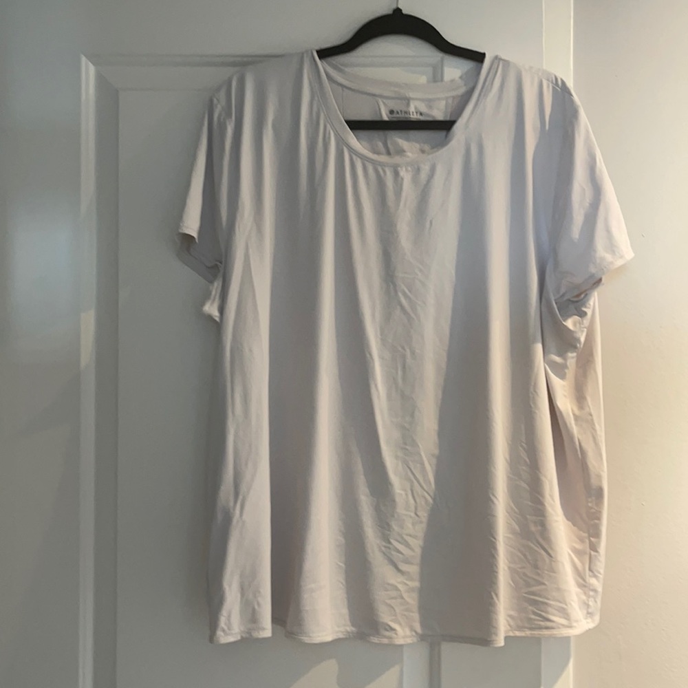 Athleta nylon/spandex t shirt 2x runs large